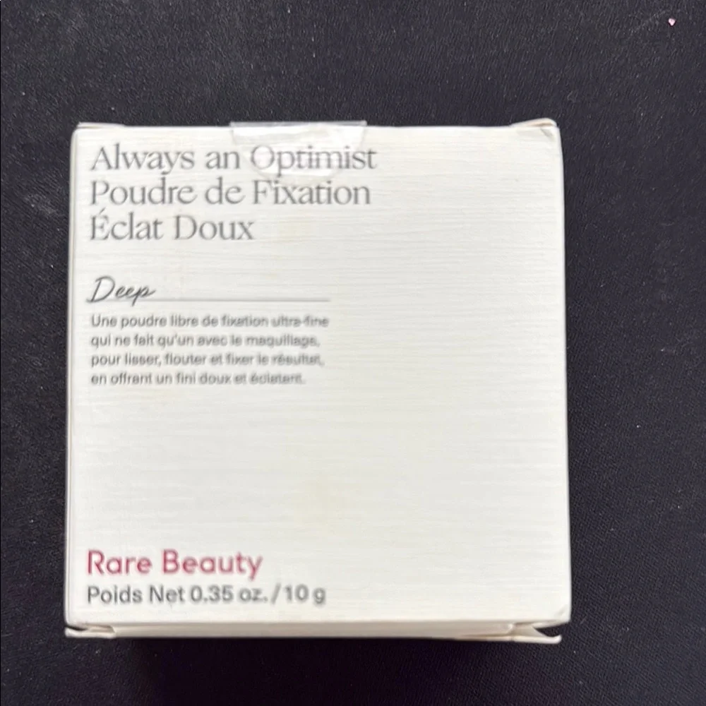 Rare Beauty Always an Optimist Setting Powder - White Box with Pink Logo